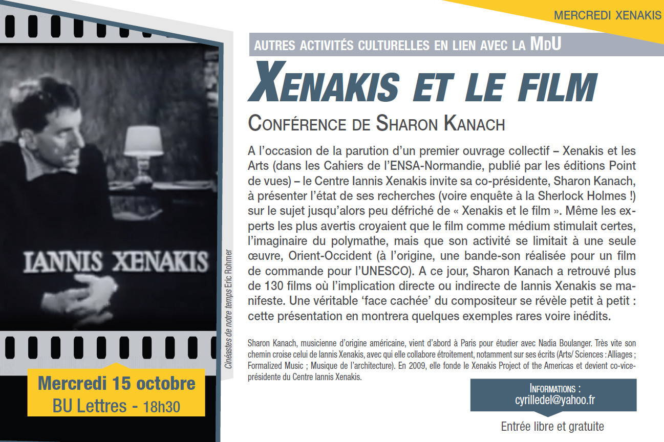 Xenakis et le film