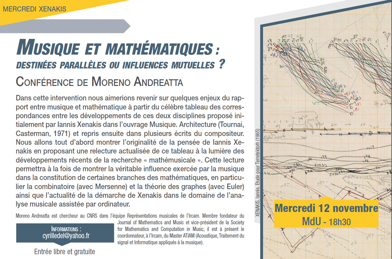 Musique et mathématiques : destinées parallèles ou influences mutuelles ?