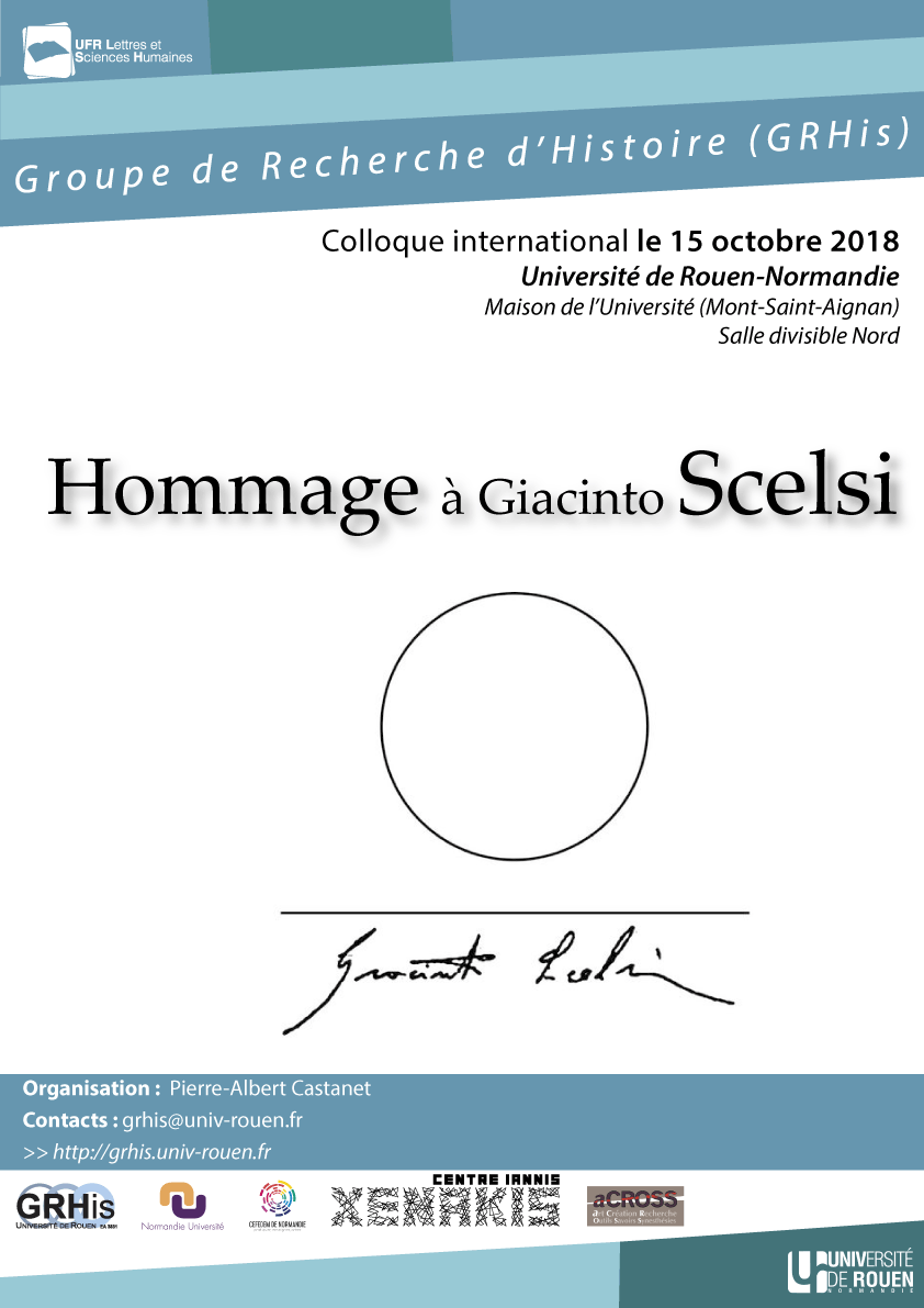 Hommage à Giacinto Scelsi (1905-1988) : Giacinto Scelsi et ses contemporains