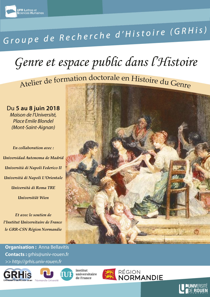 Atelier doctoral : Genre et espace public dans l’Histoire