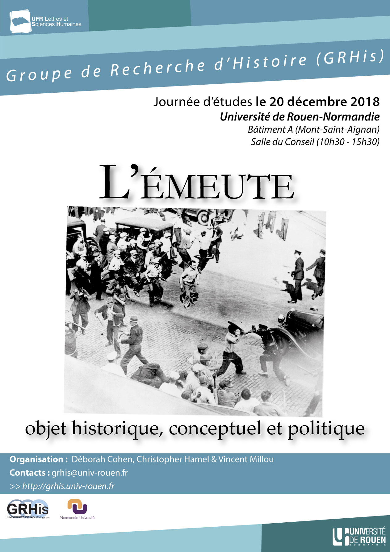 L’émeute : objet historique, conceptuel et politique