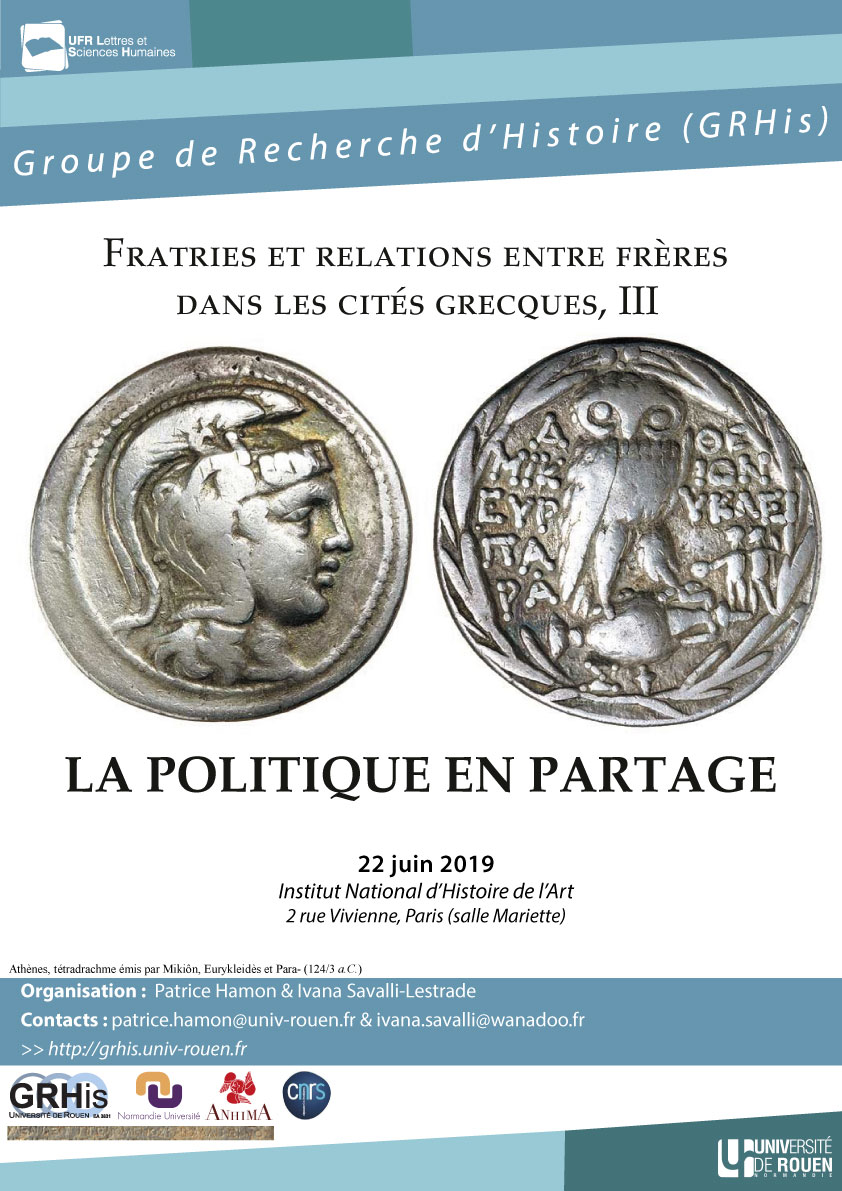 Fratries et relations entre frères dans les cités grecques III : la politique en partage