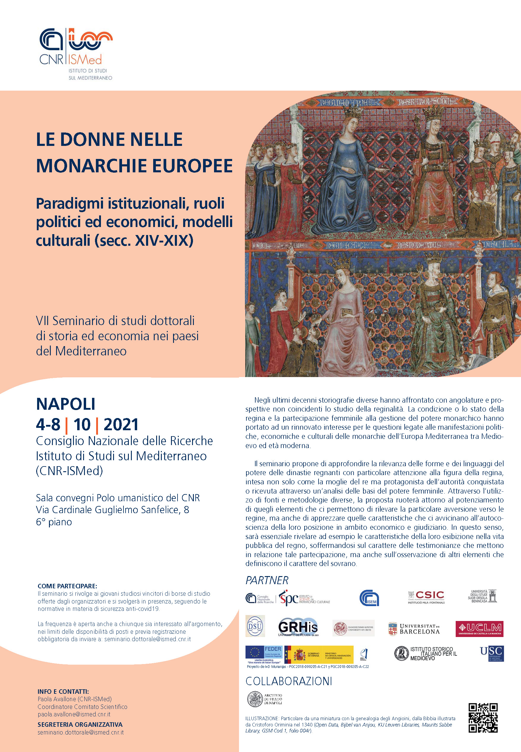 Le Donne Nelle Monarchie Europee. Paradigmi istituzionali, ruoli politici ed economici, modelli culturali (secc. XIV-XIX)