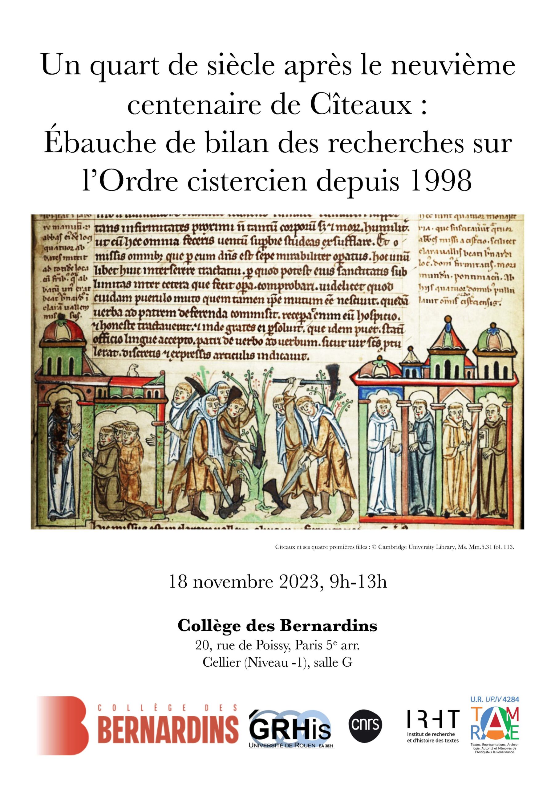 Un quart de siècle après le neuvième centenaire de Cîteaux : Ébauche de bilan des recherches sur l’Ordre cistercien depuis 1998