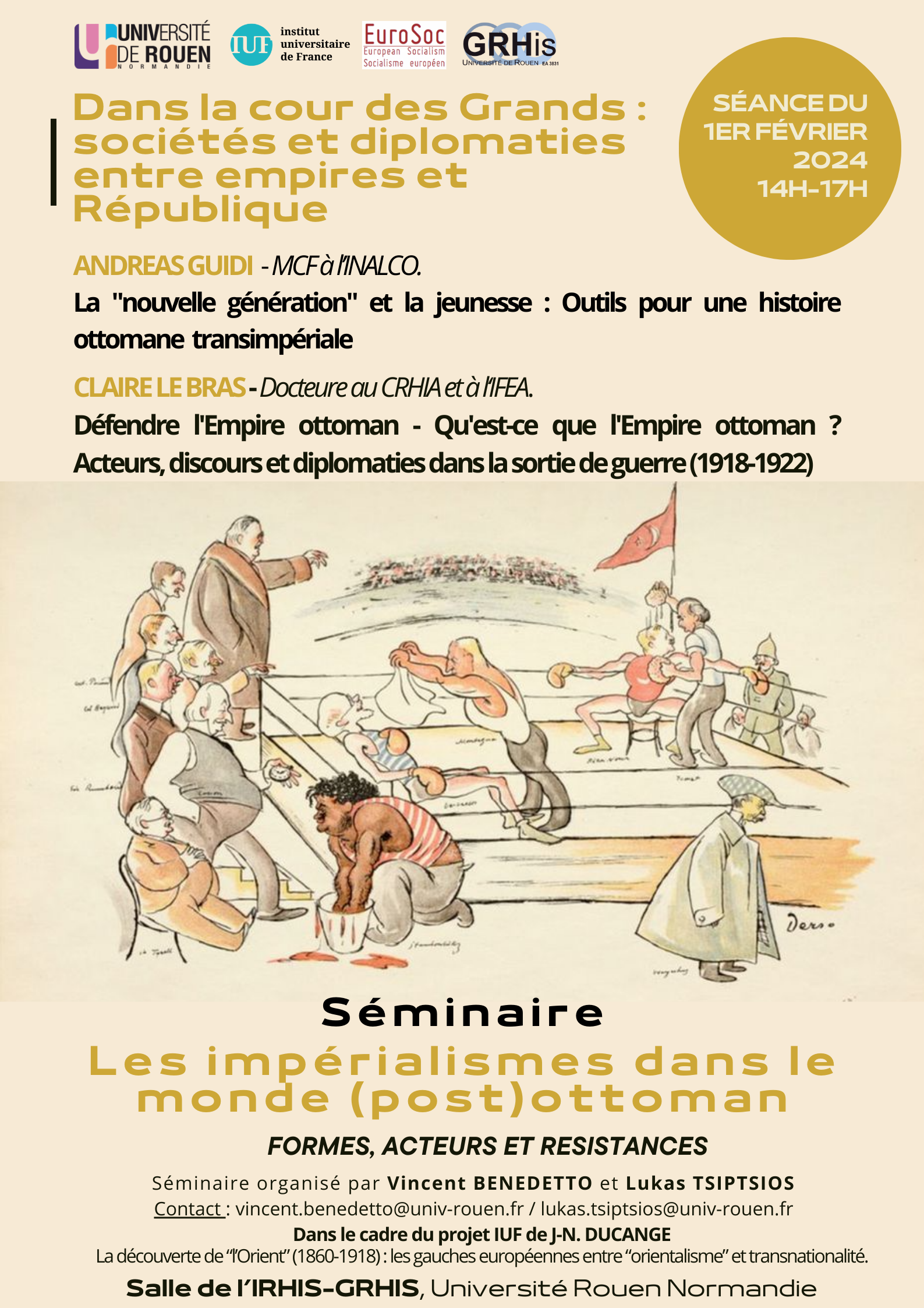 Séminaire Impérialismes dans le monde (post) ottoman : formes, acteurs et résistances