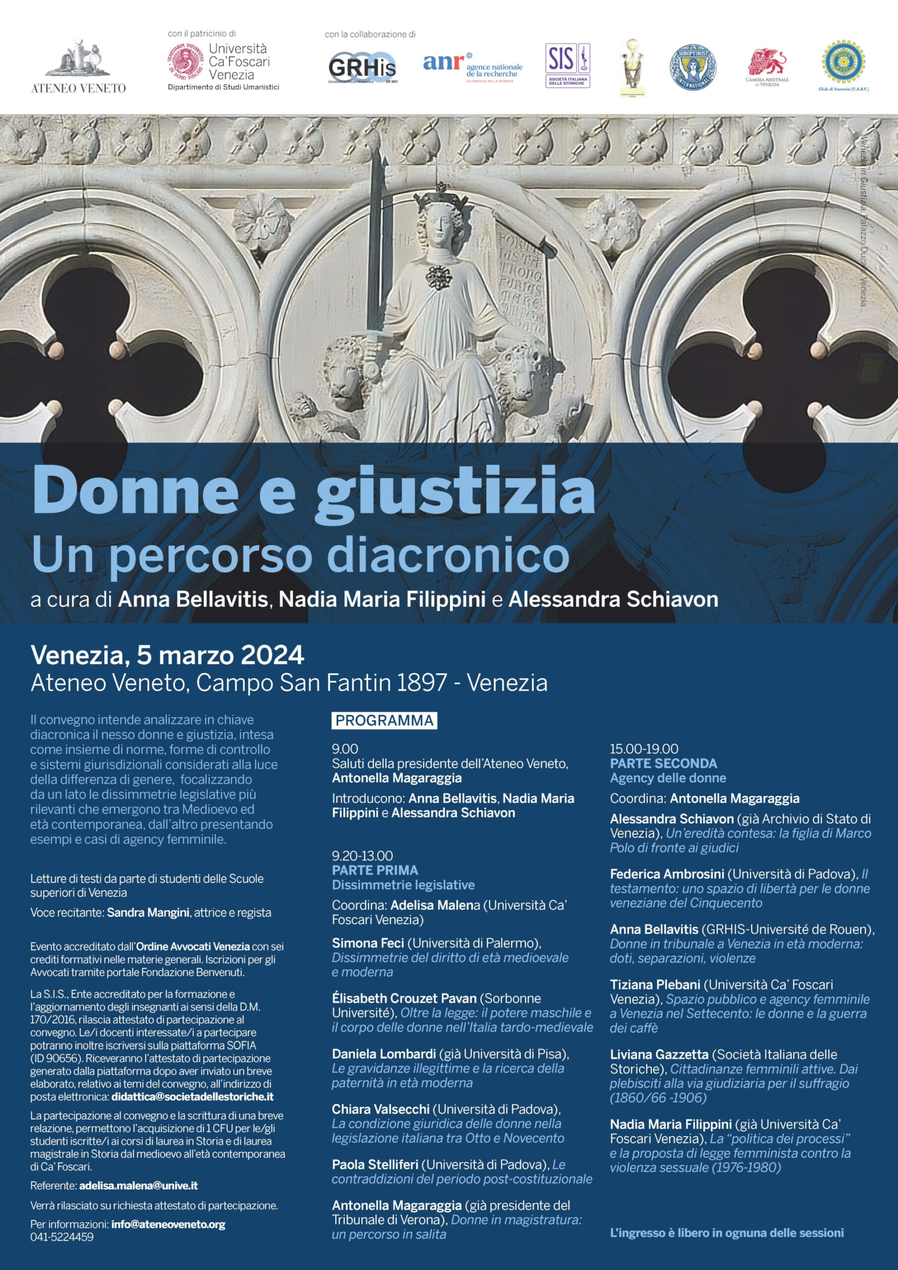 Donne e giustizia. Un percorso diacronico