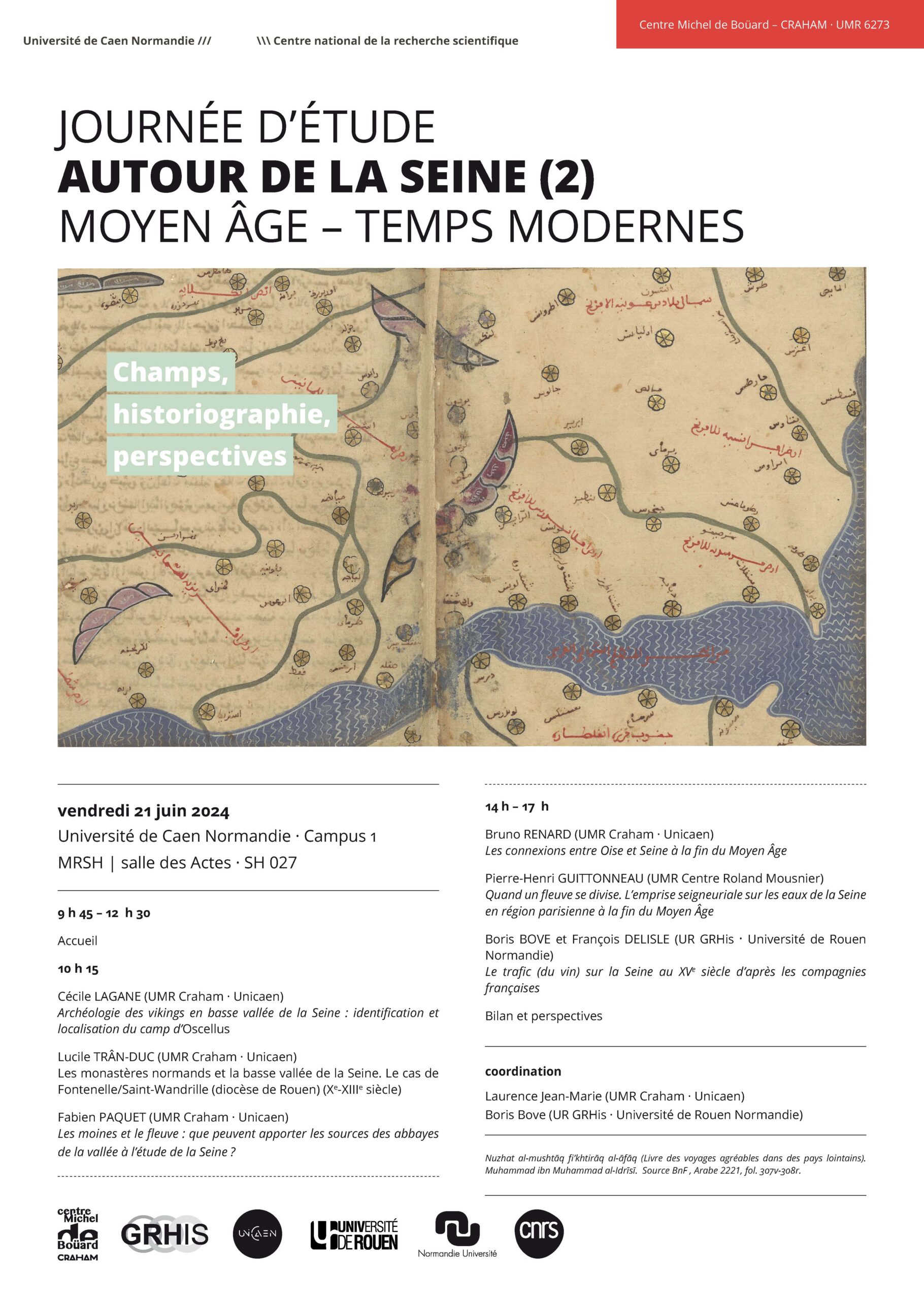 Autour de la Seine (2) Moyen Âge – Temps moderne. Champs, historiographie, perspectives