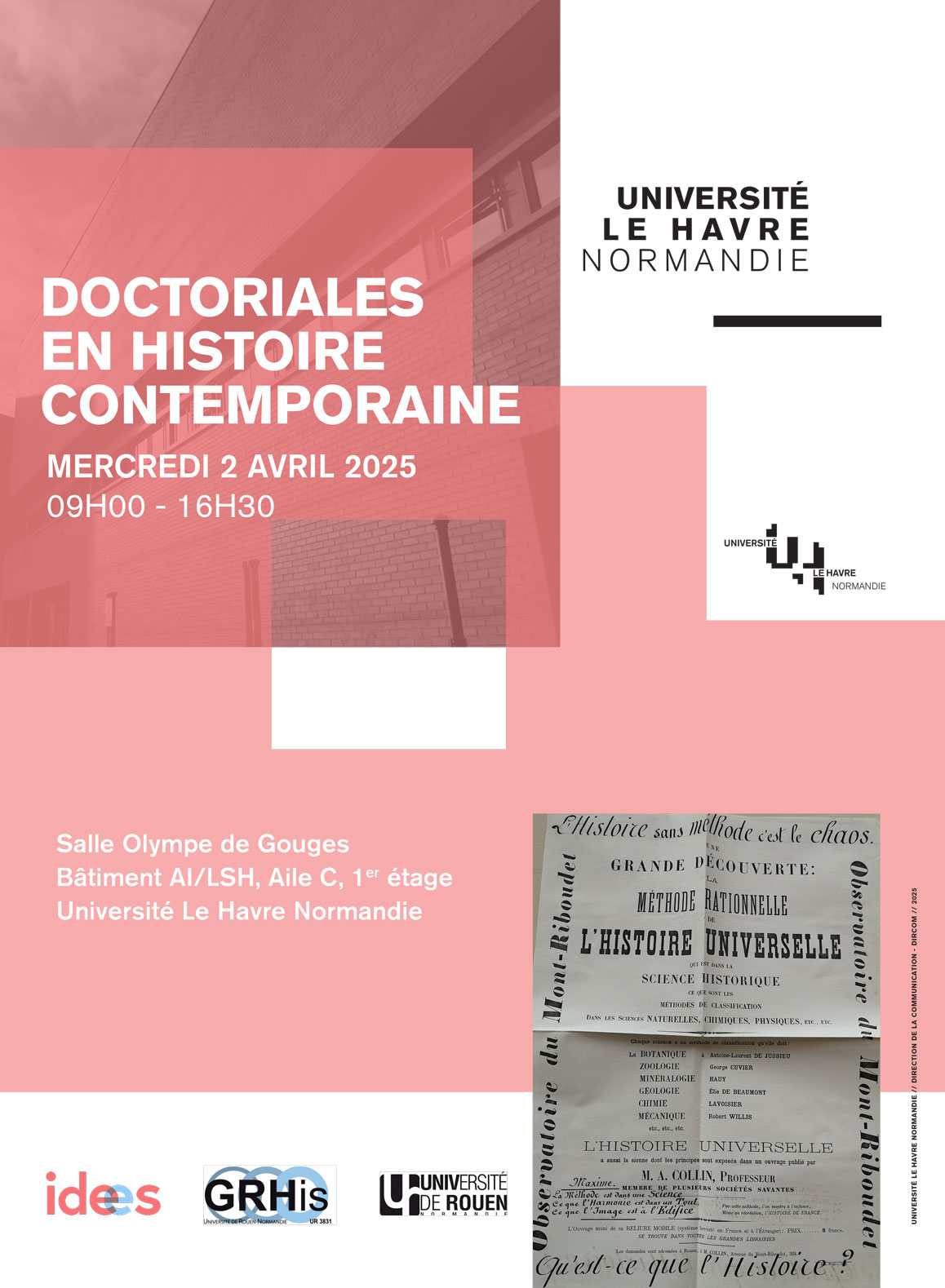 Doctoriales en histoire contemporaine, XIXe-XXe siècle
