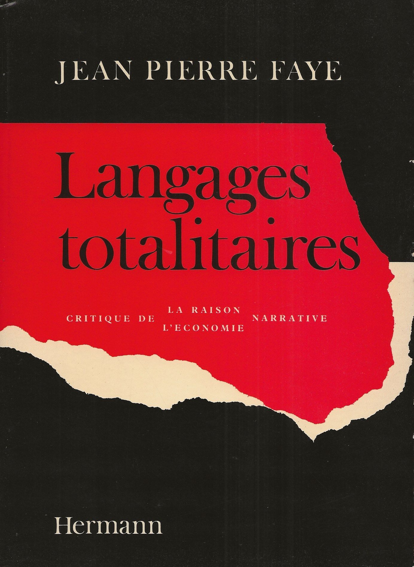 Le langage, la narration, l’histoire: autour de Jean-Pierre Faye